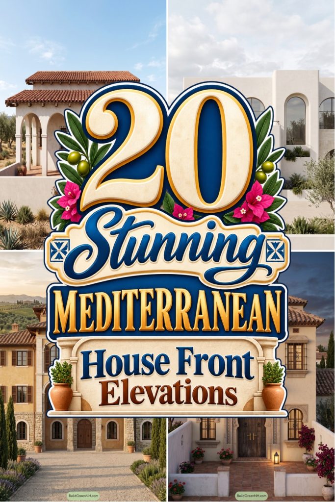 20 Stunning Mediterranean House Front Elevations