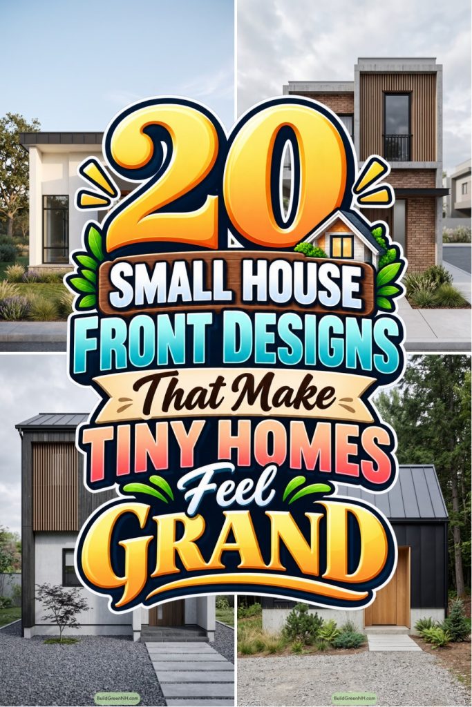 20 Small House Front Designs That Make Tiny Homes Feel Grand