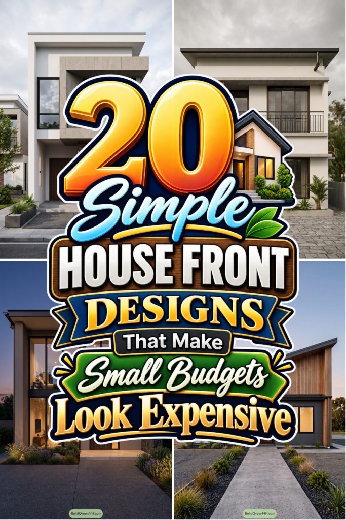 20 Simple House Front Designs That Make Small Budgets Look Expensive