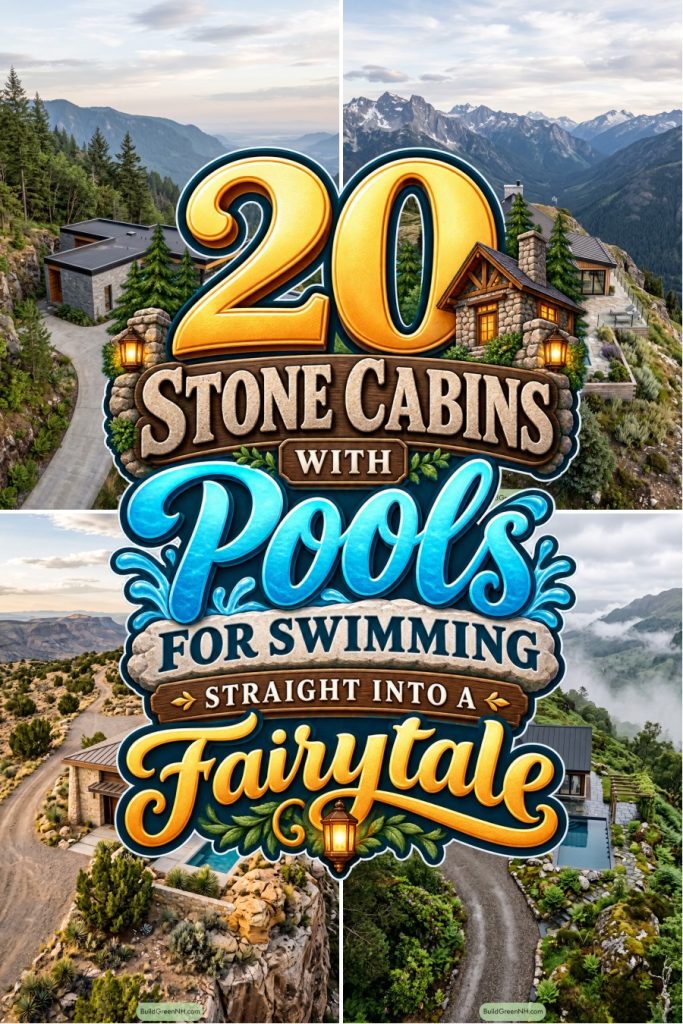 20 Stone Cabins With Pools for Swimming Straight Into a Fairytale