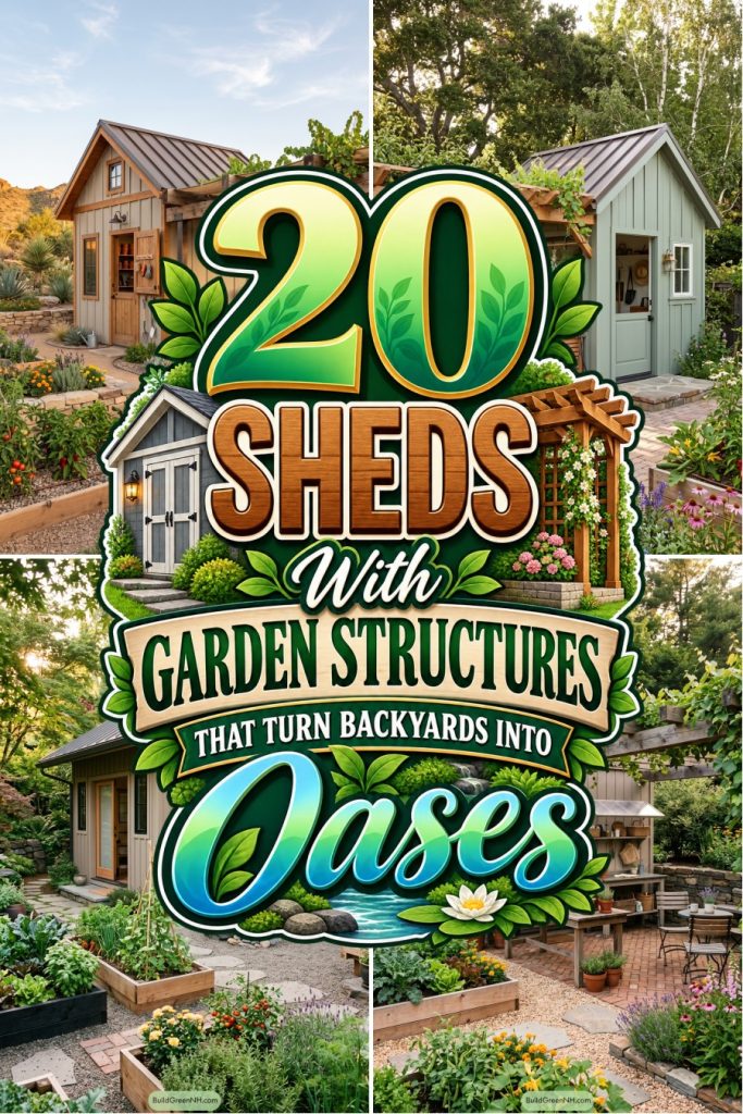 20 Sheds With Garden Structures That Turn Backyards Into Oases