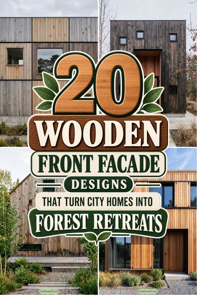 20 Wooden Front Facade Designs That Turn City Homes Into Forest Retreats