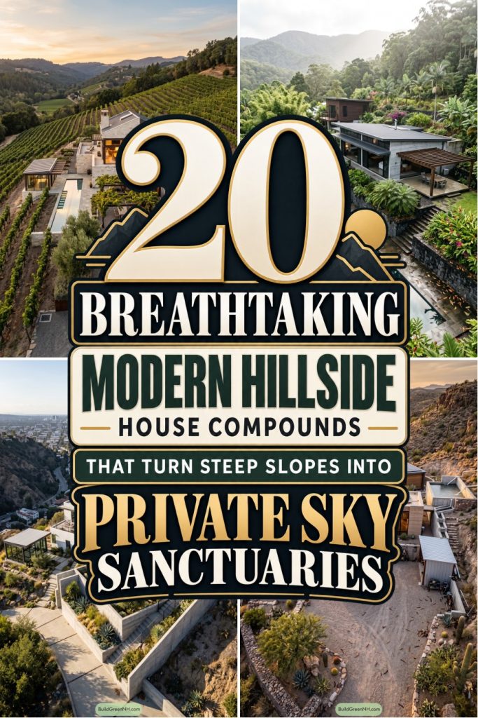 20 Breathtaking Modern Hillside House Compounds That Turn Steep Slopes Into Private Sky Sanctuaries