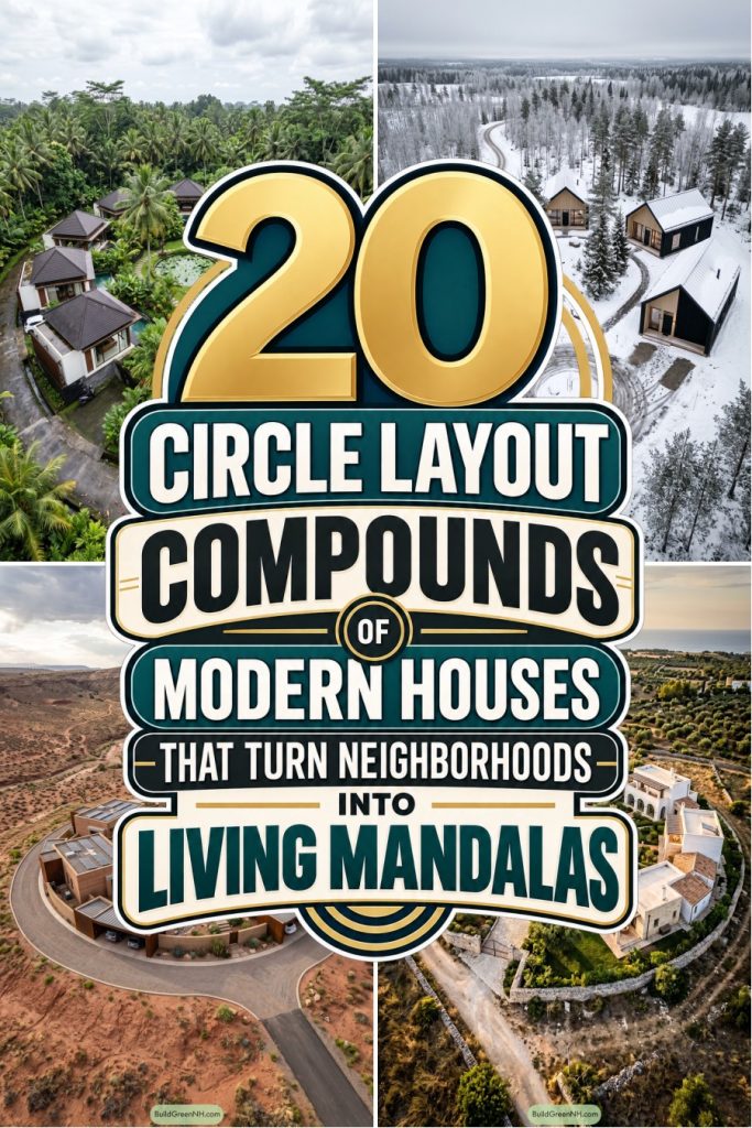 20 Circle Layout Compounds Of Modern Houses That Turn Neighborhoods Into Living Mandalas