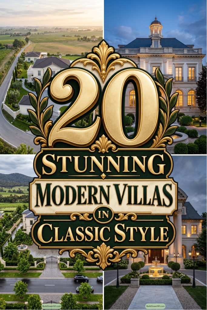 20 Stunning Modern Villas in Classic Style