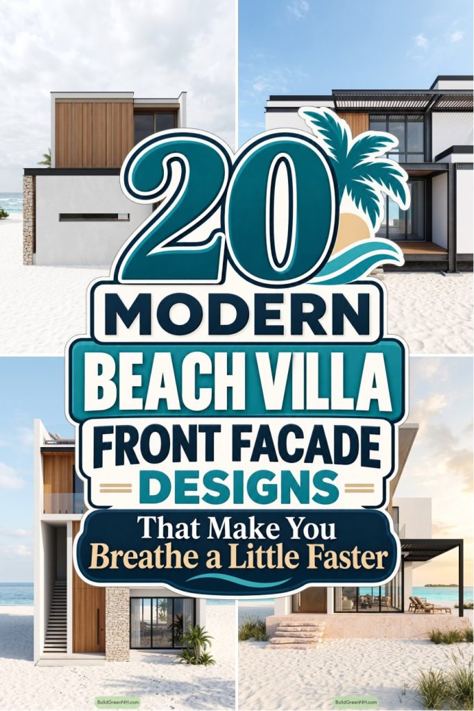 20 Modern Beach Villa Front Facade Designs That Make You Breathe a Little Faster