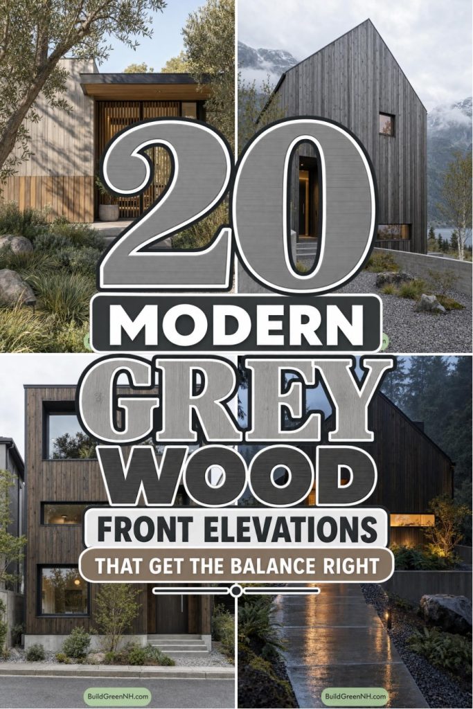 20 Modern Grey Wood Front Elevations That Get the Balance Right