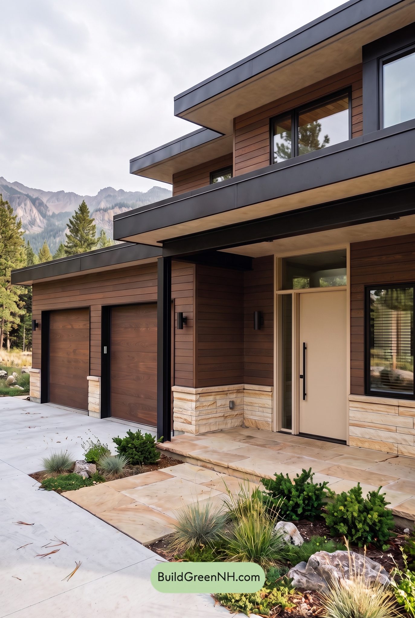 Earthy Brown House Exterior Color Scheme: Copper Kissed Brown