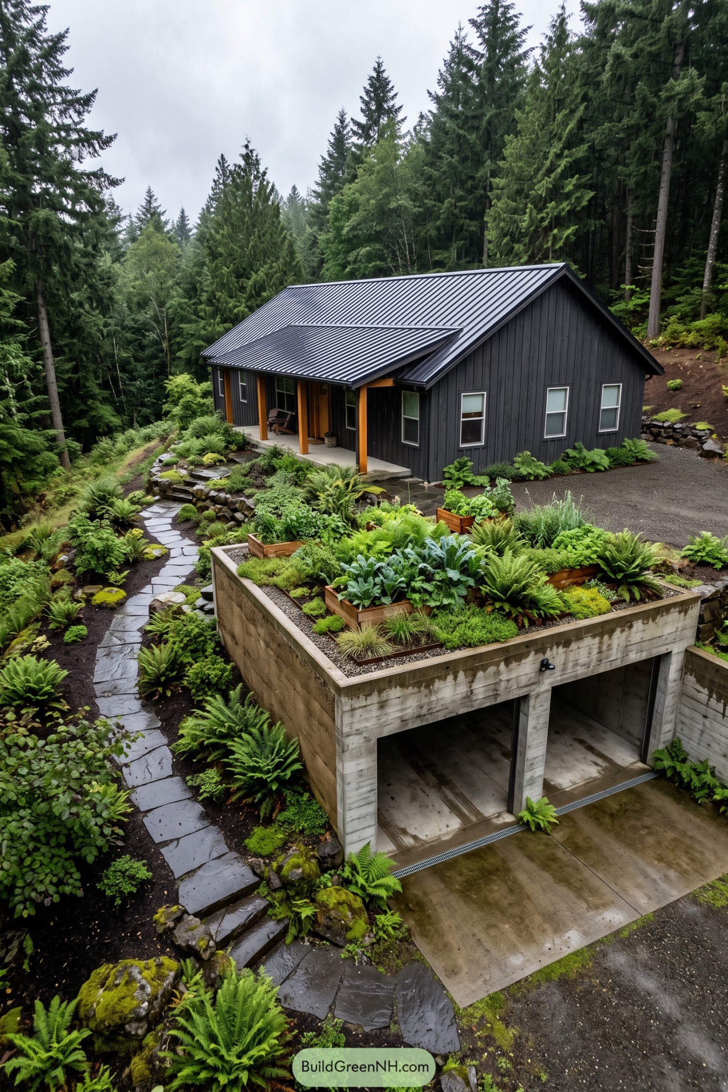 20 Modern Farmhouses With Earthen Garages That Rise From the Earth