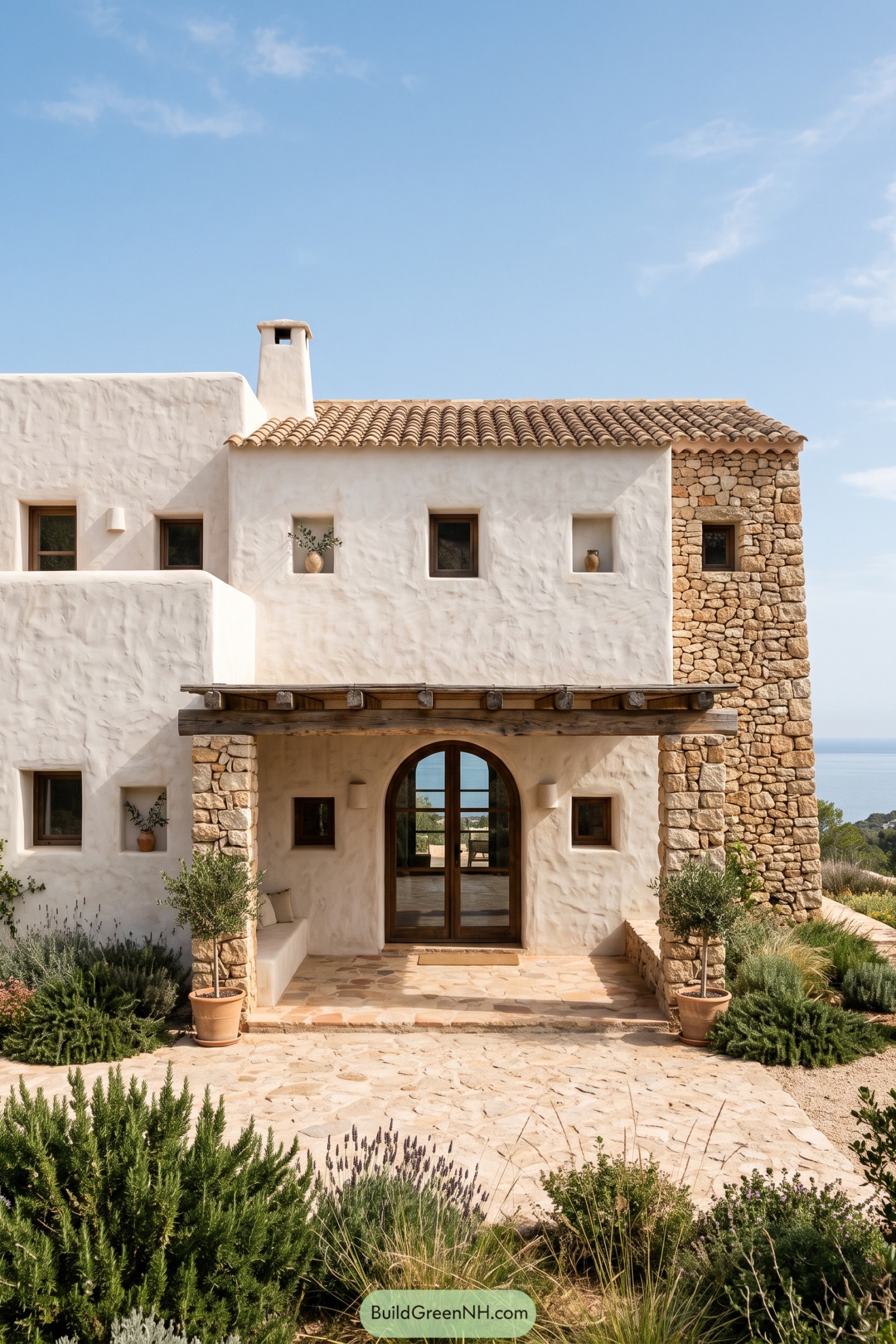 Mediterranean House Front Elevations