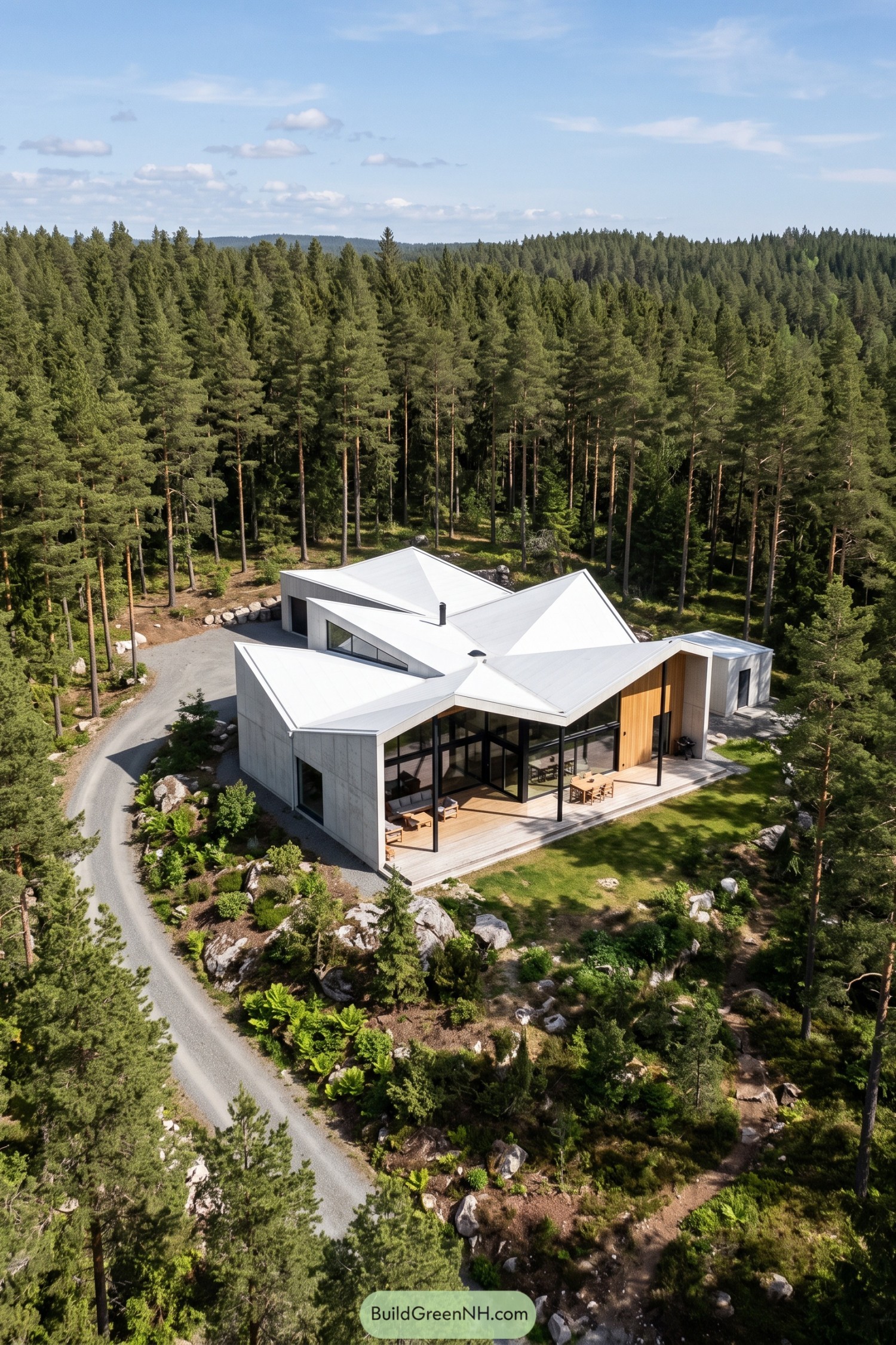 20 Daring Folded Roof Houses That Turn Rain Into Art