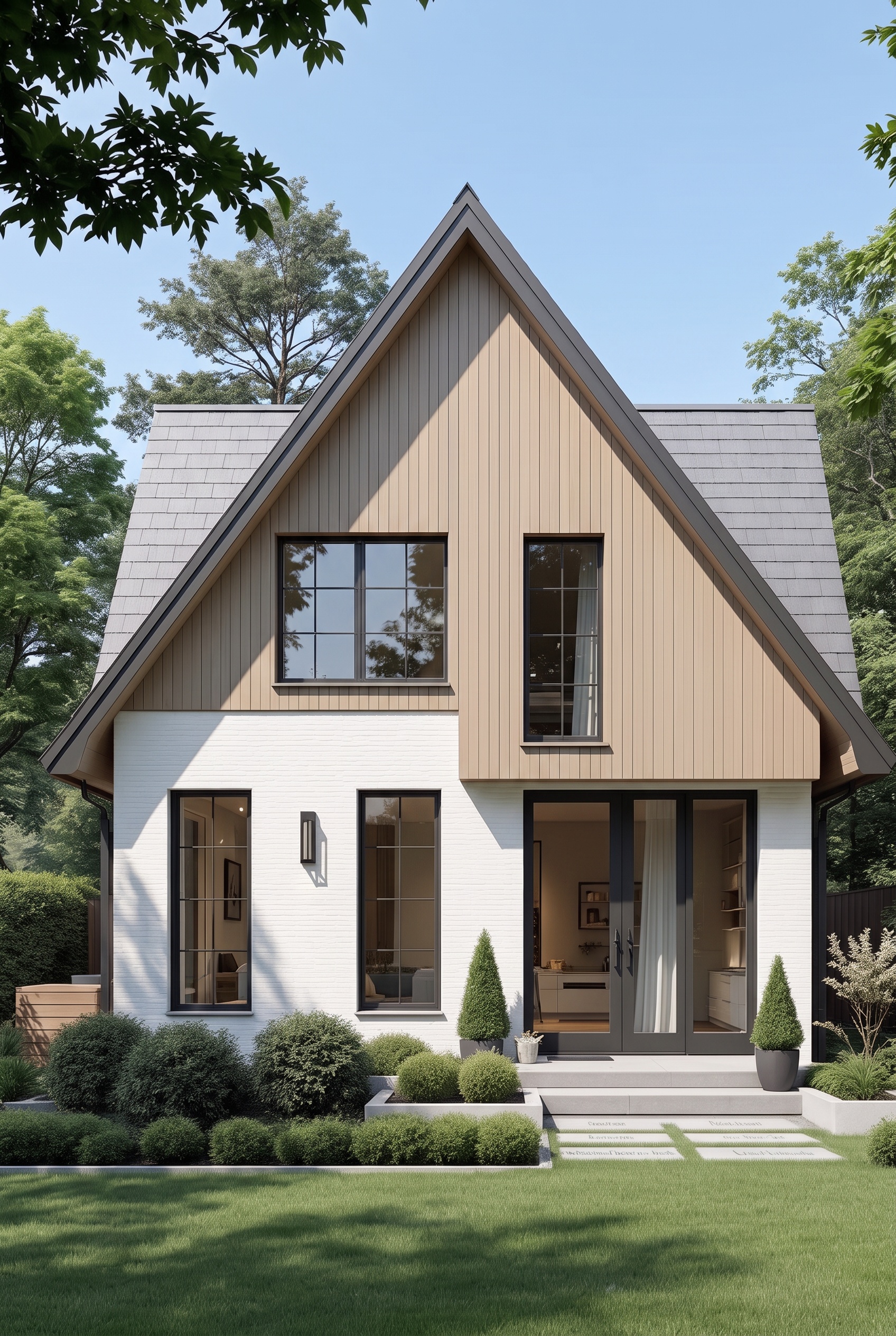 Nordic Cottage House Exterior Color Scheme: Nordic Gable Perfection
