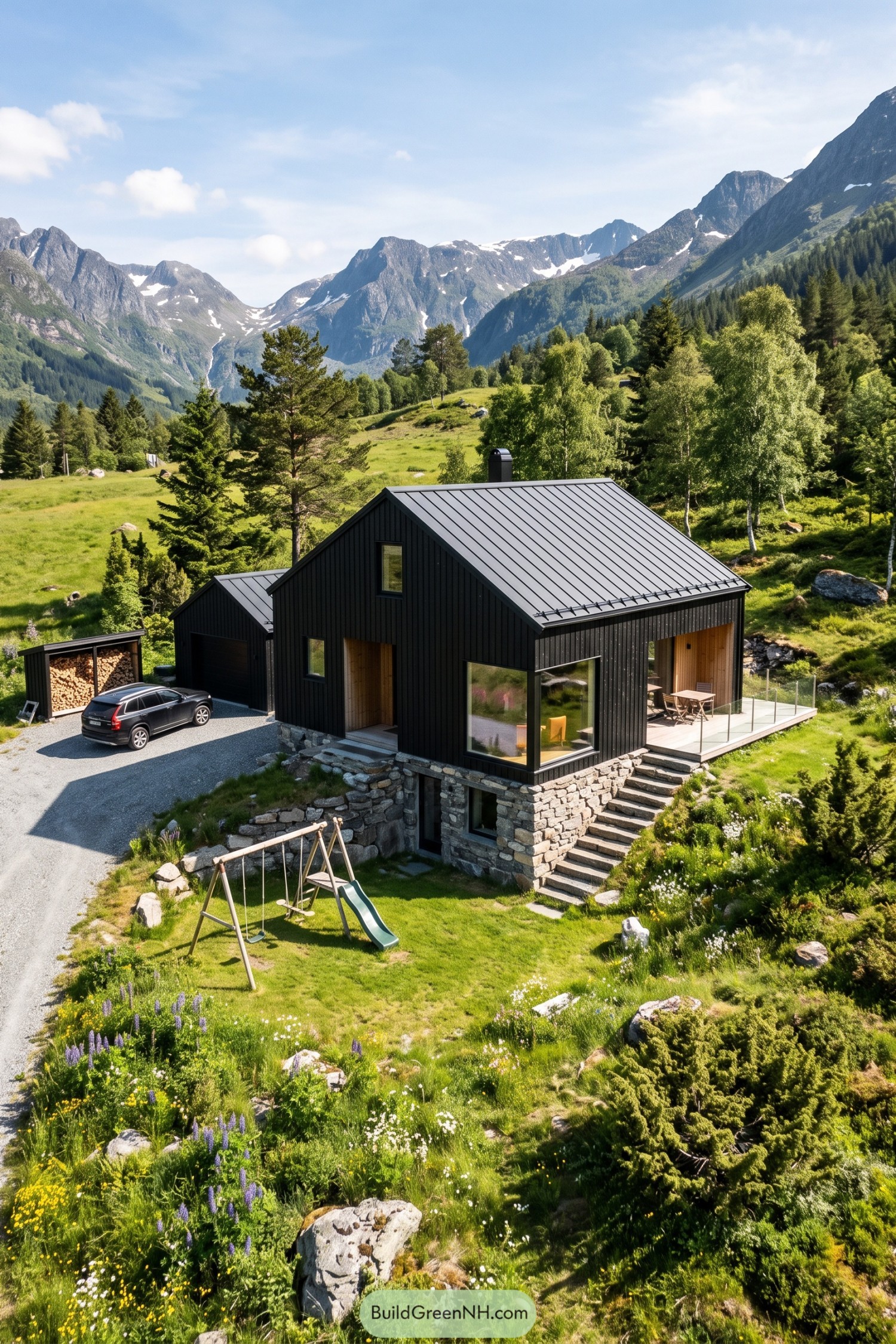 20 Stunning Nordic Houses With Stone Base Levels That Turn Rugged Rock Into Cozy Retreats