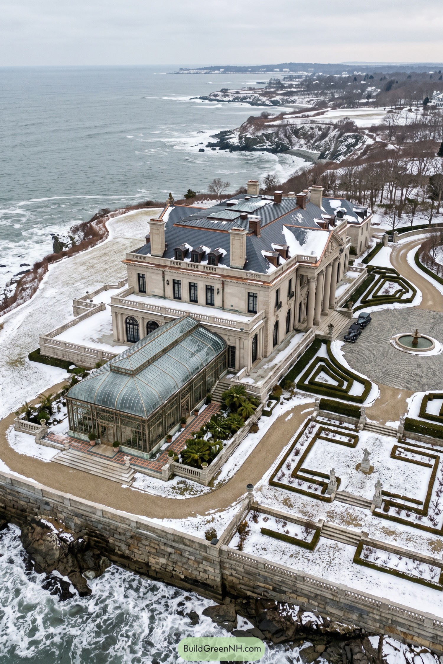 21 Breathtaking Old Money Winter Mansions That Make Snow Days Feel Royal