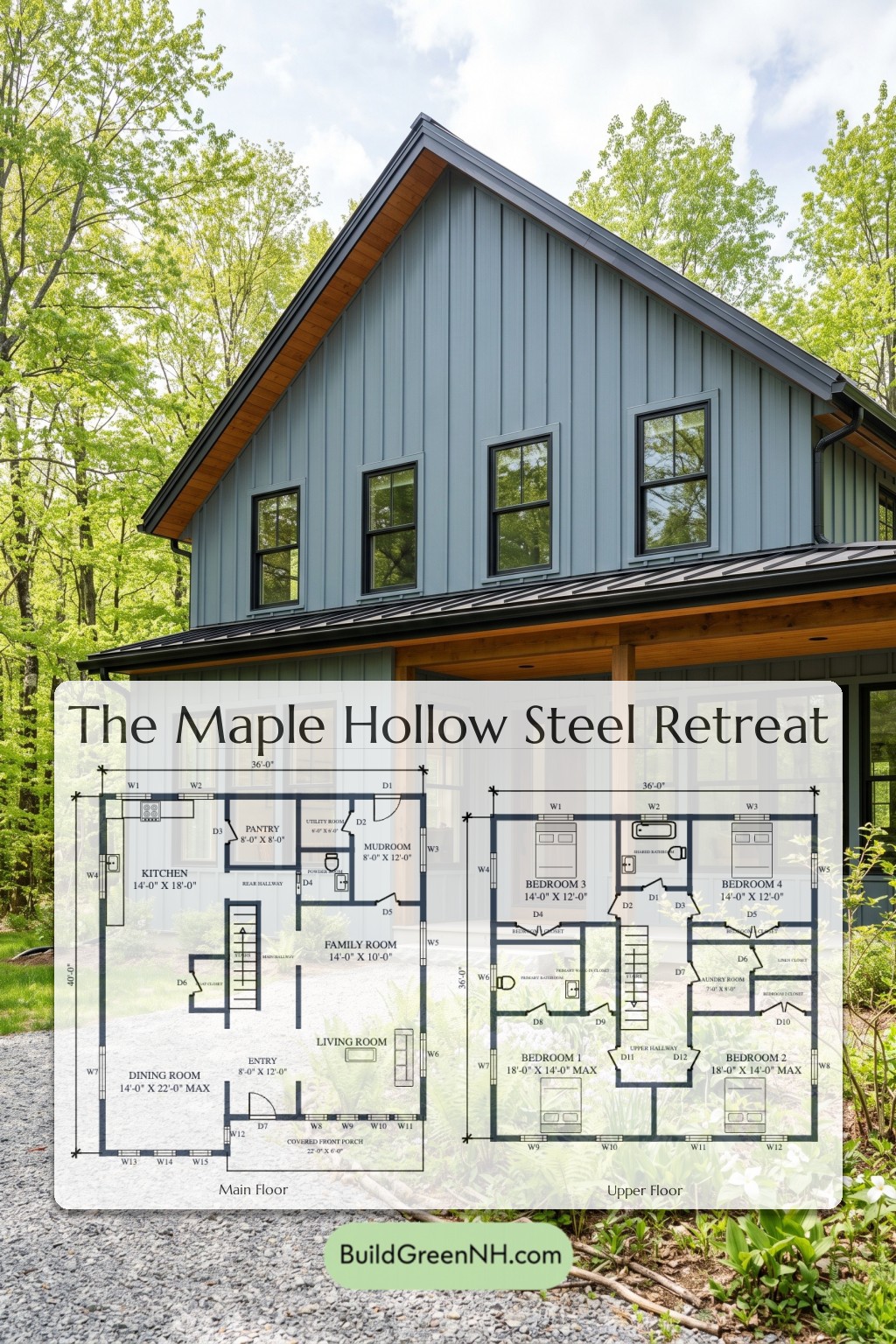 Maple Hollow Steel Retreat Floor Plan