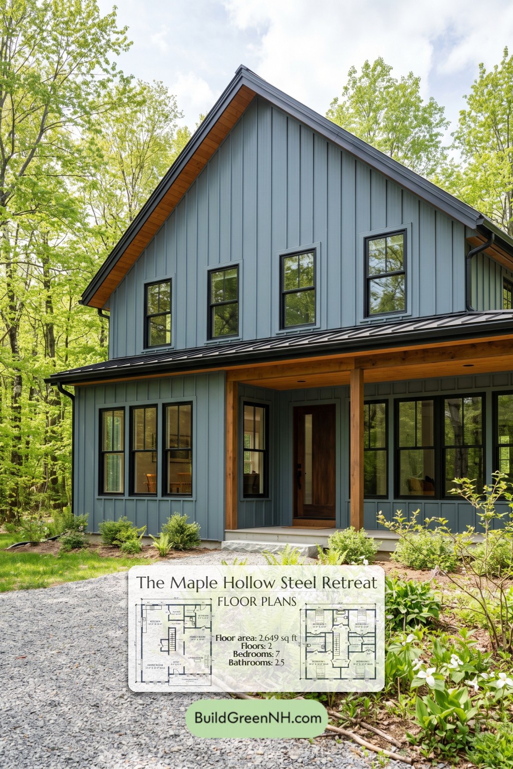 Maple Hollow Steel Retreat Floor Plan