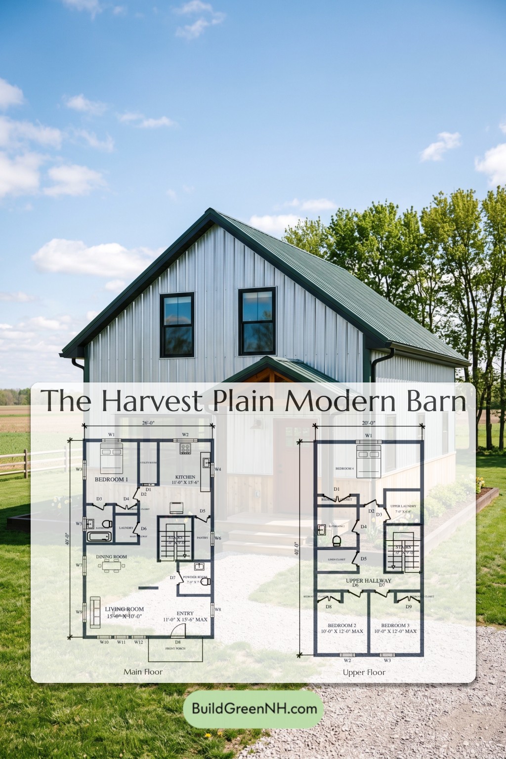 Harvest Plain Modern Barn Floor Plan