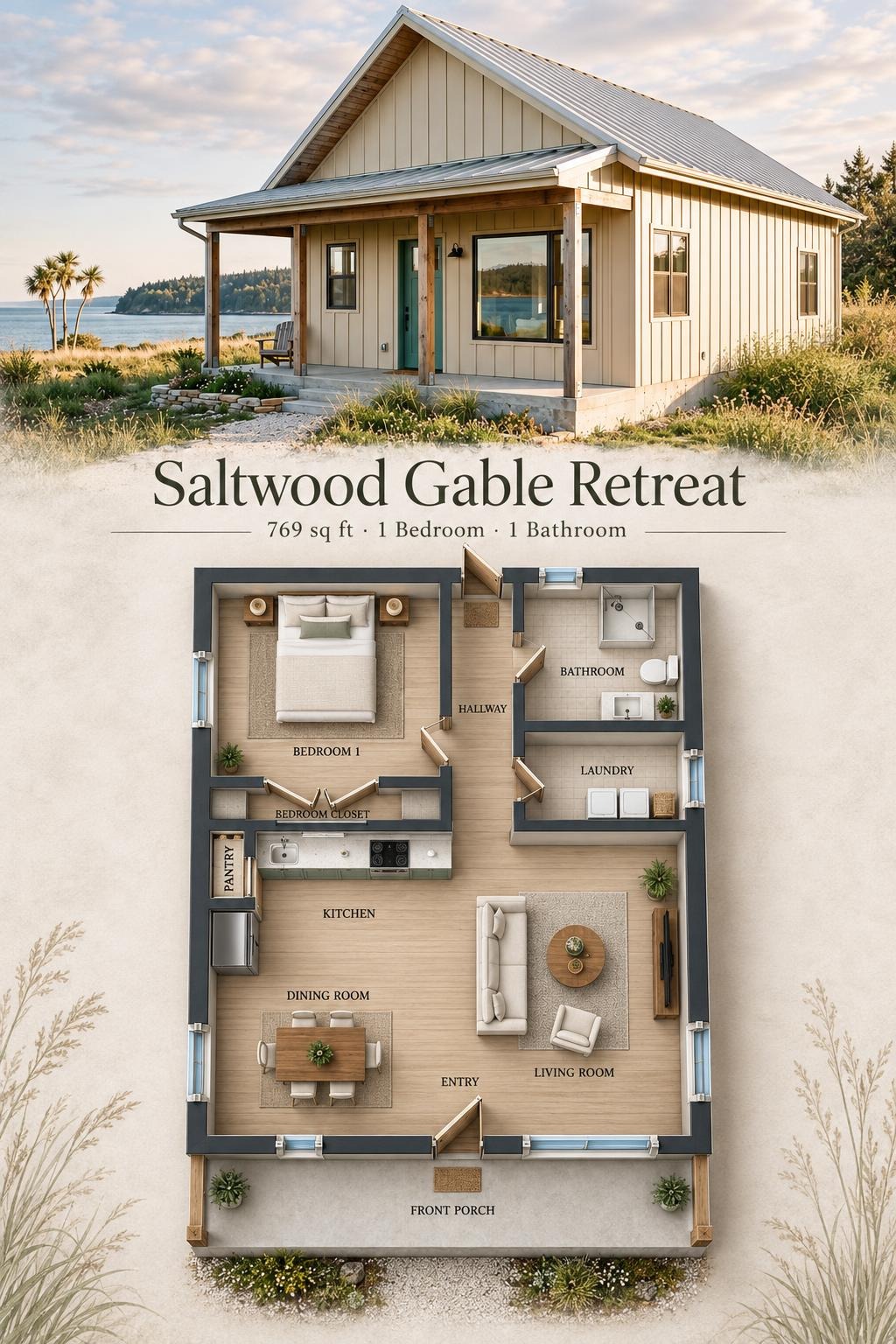 Saltwood Gable Retreat Floor Plan