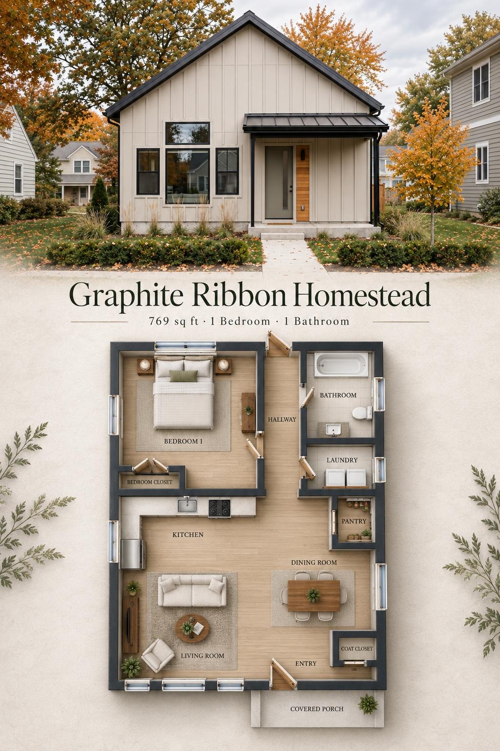 Graphite Ribbon Homestead Floor Plan
