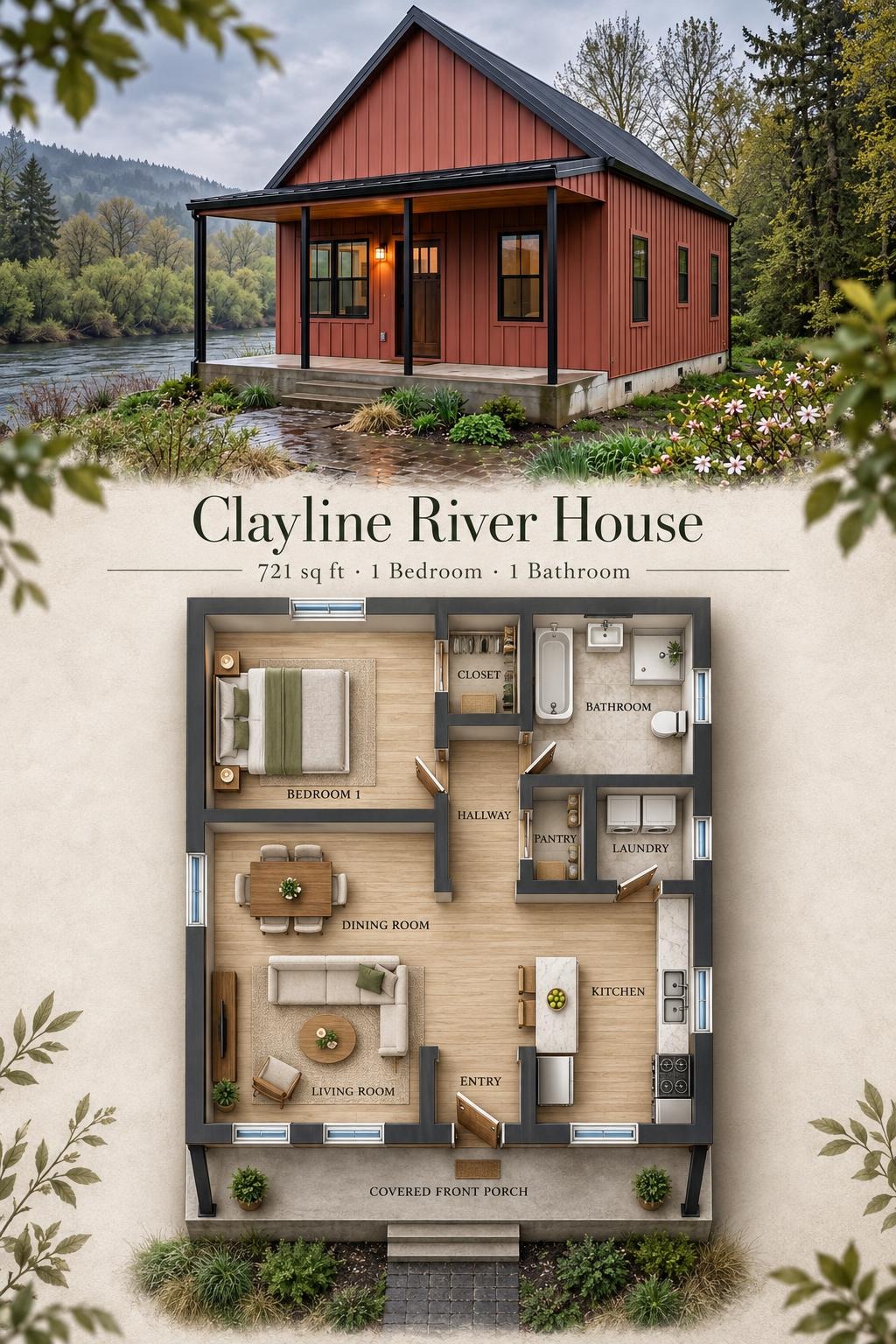 Clayline River House Floor Plan