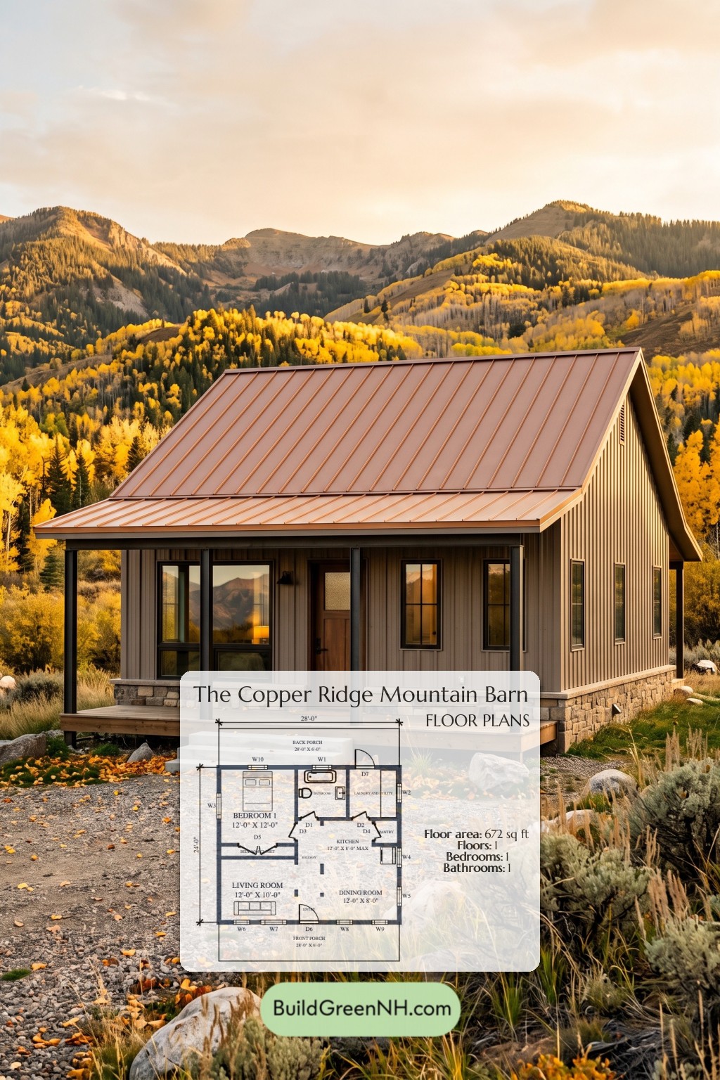 Copper Ridge Mountain Barn Floor Plan