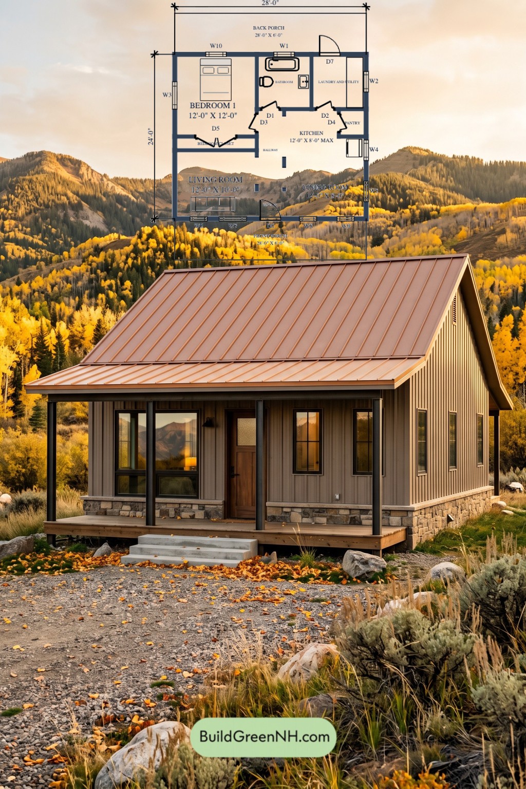 Copper Ridge Mountain Barn Floor Plan