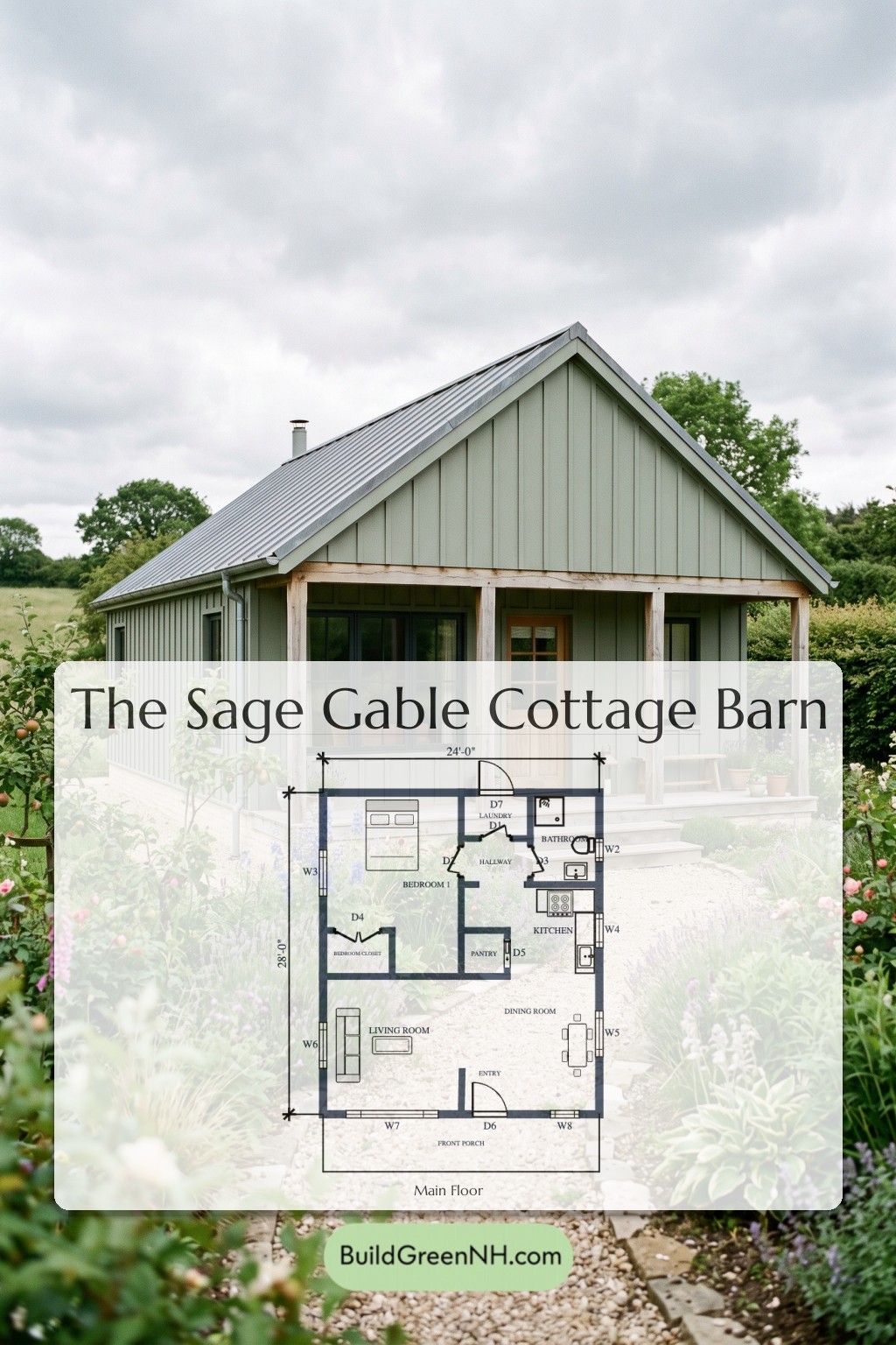 Sage Gable Cottage Barn Floor Plan