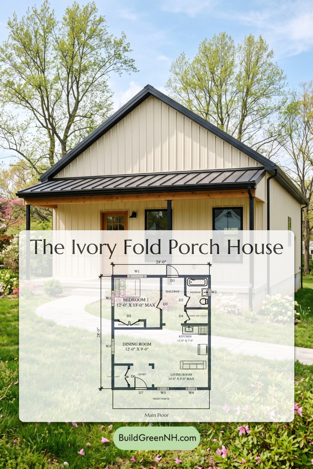 Ivory Fold Porch House Floor Plan
