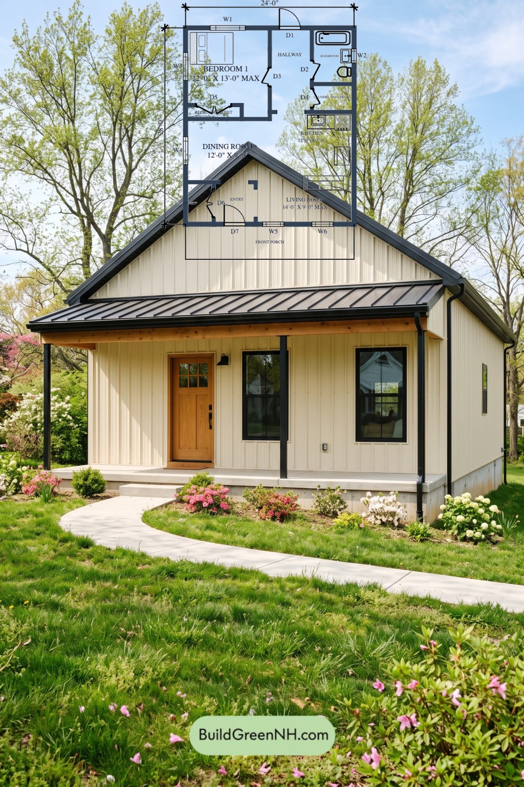 Ivory Fold Porch House Floor Plan