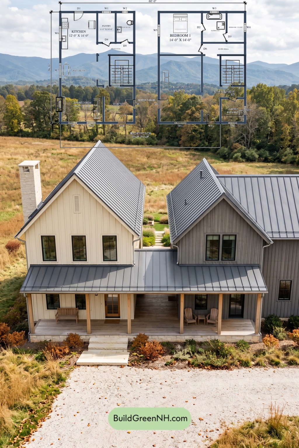 Twin Gables, Open Passage Floor Plan