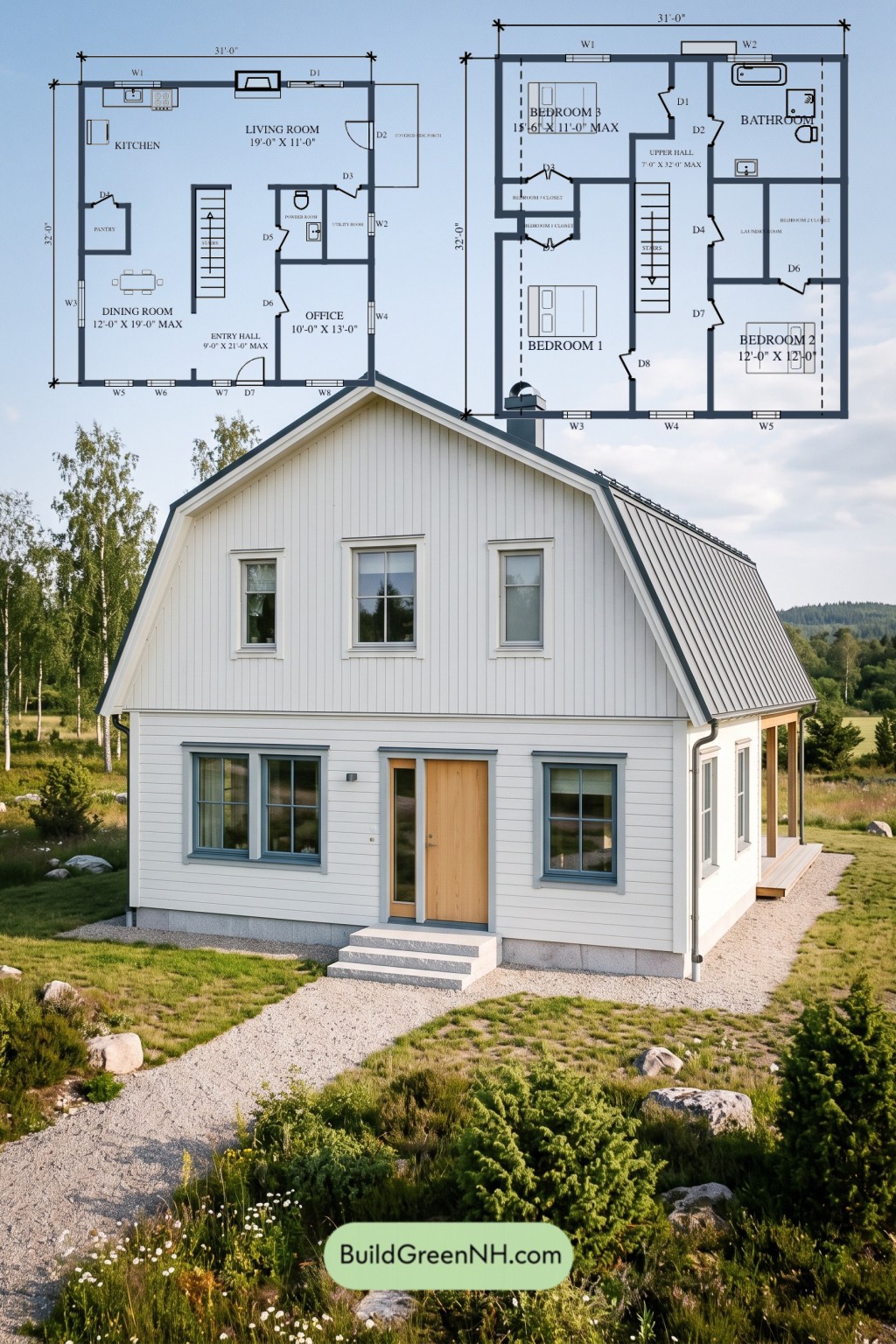 Chalkline Nordic Gambrel Floor Plan