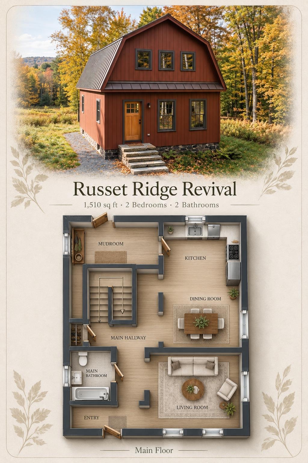 Russet Ridge Revival Floor Plan