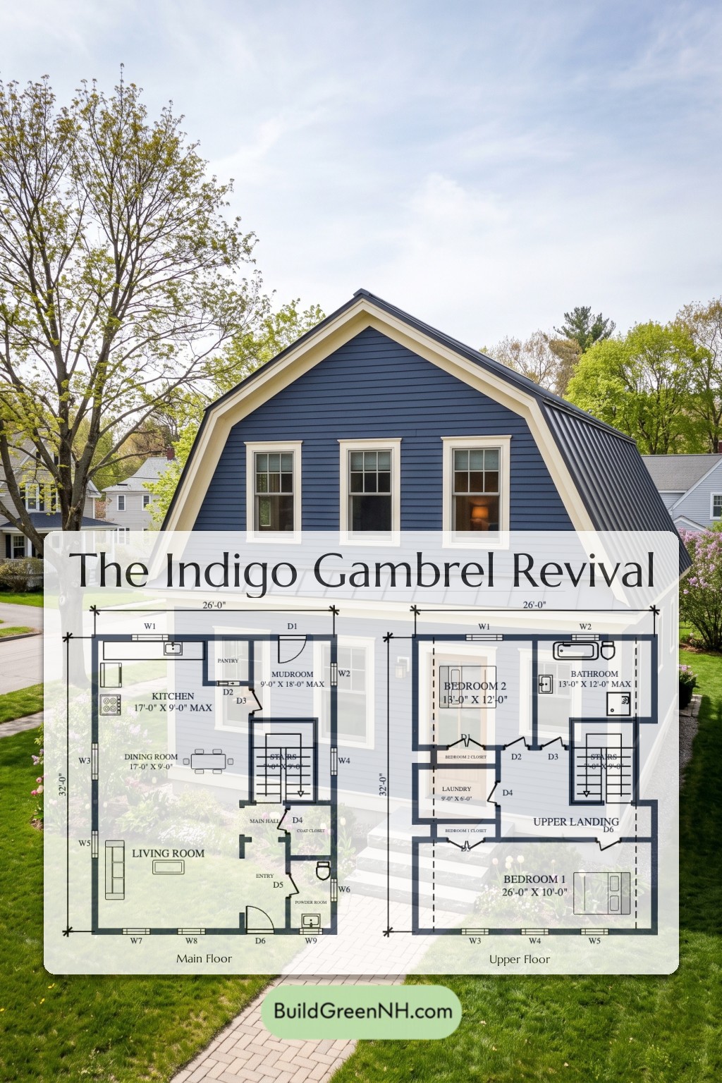 Indigo Gambrel Revival Floor Plan