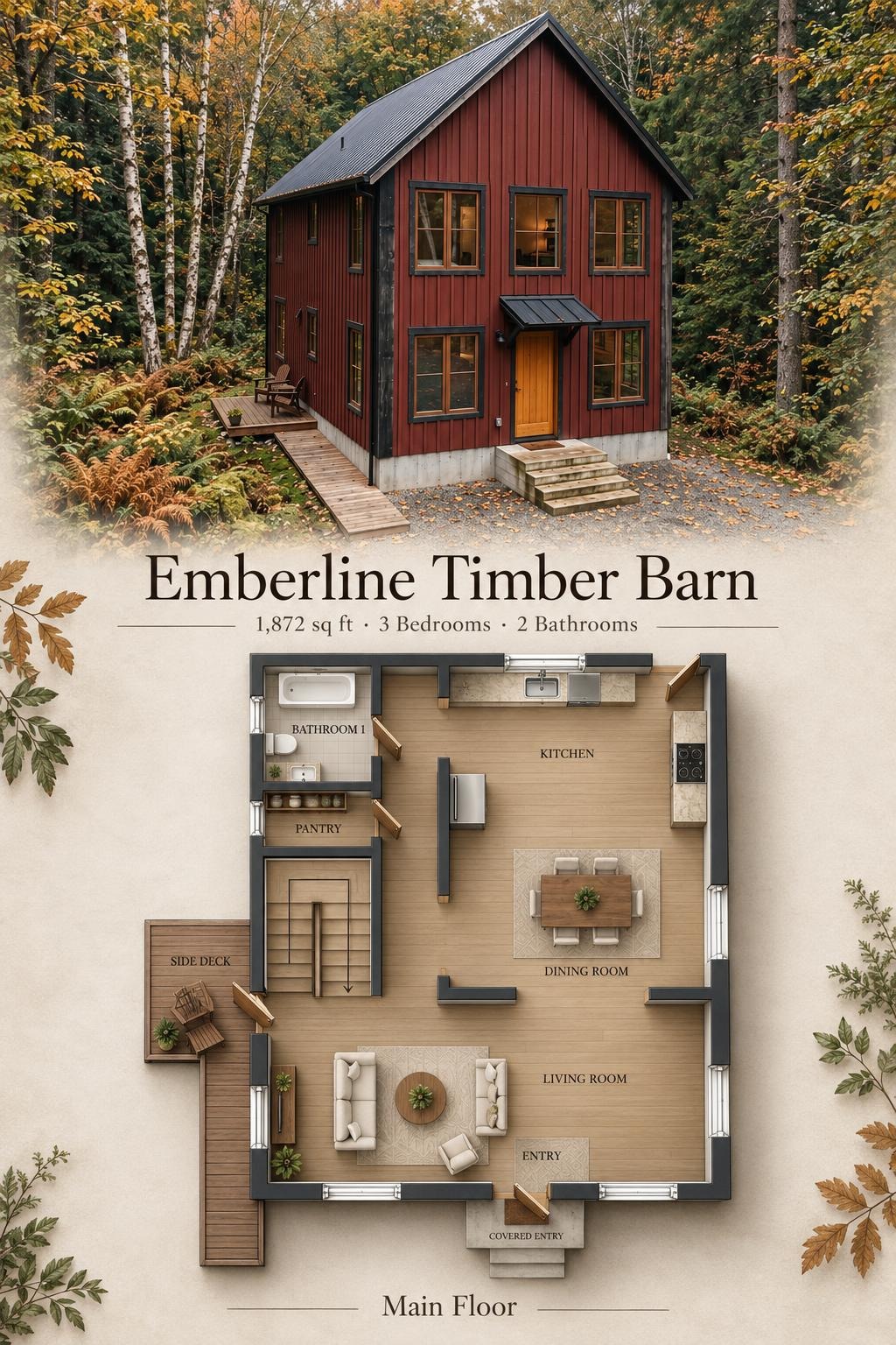 Emberline Timber Barn Floor Plan