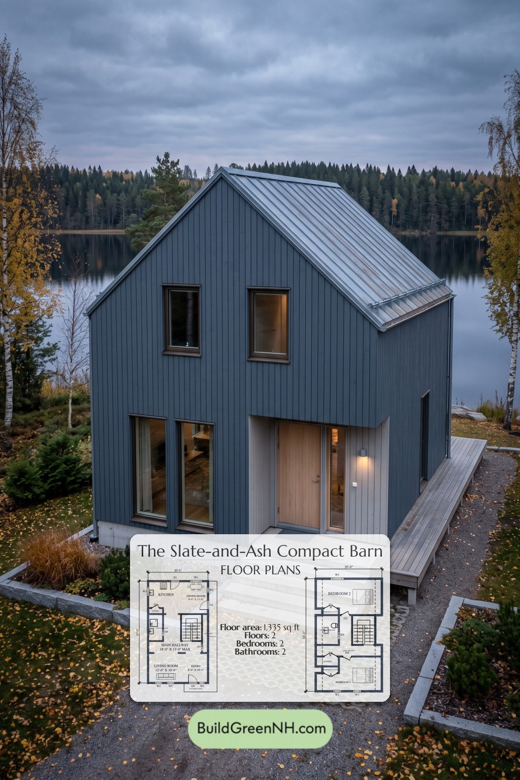 Slate-and-Ash Compact Barn Floor Plan