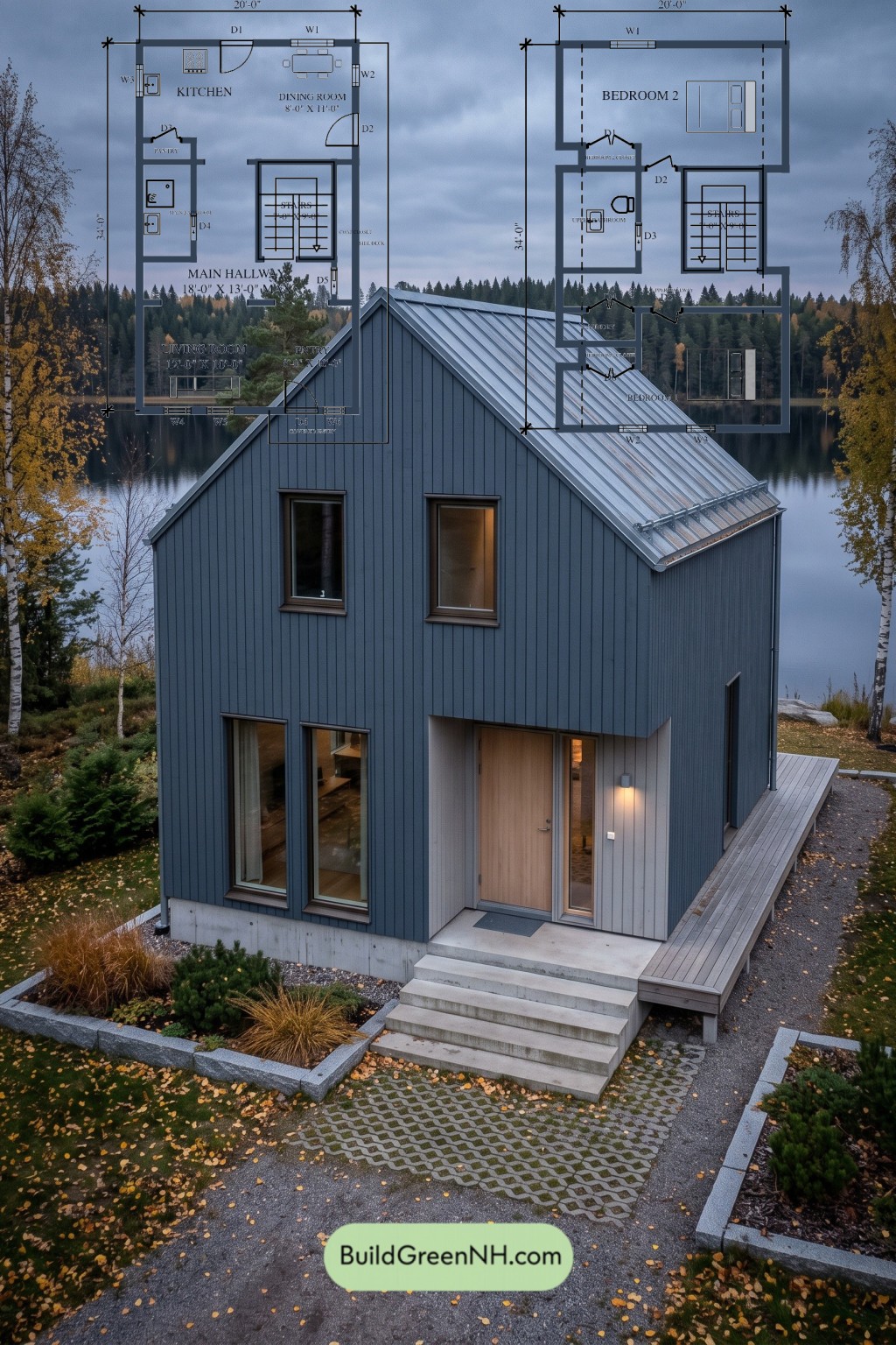 Slate-and-Ash Compact Barn Floor Plan