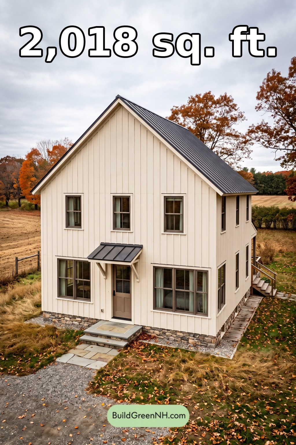 Fieldstone & Slate Barn Revival Floor Plan