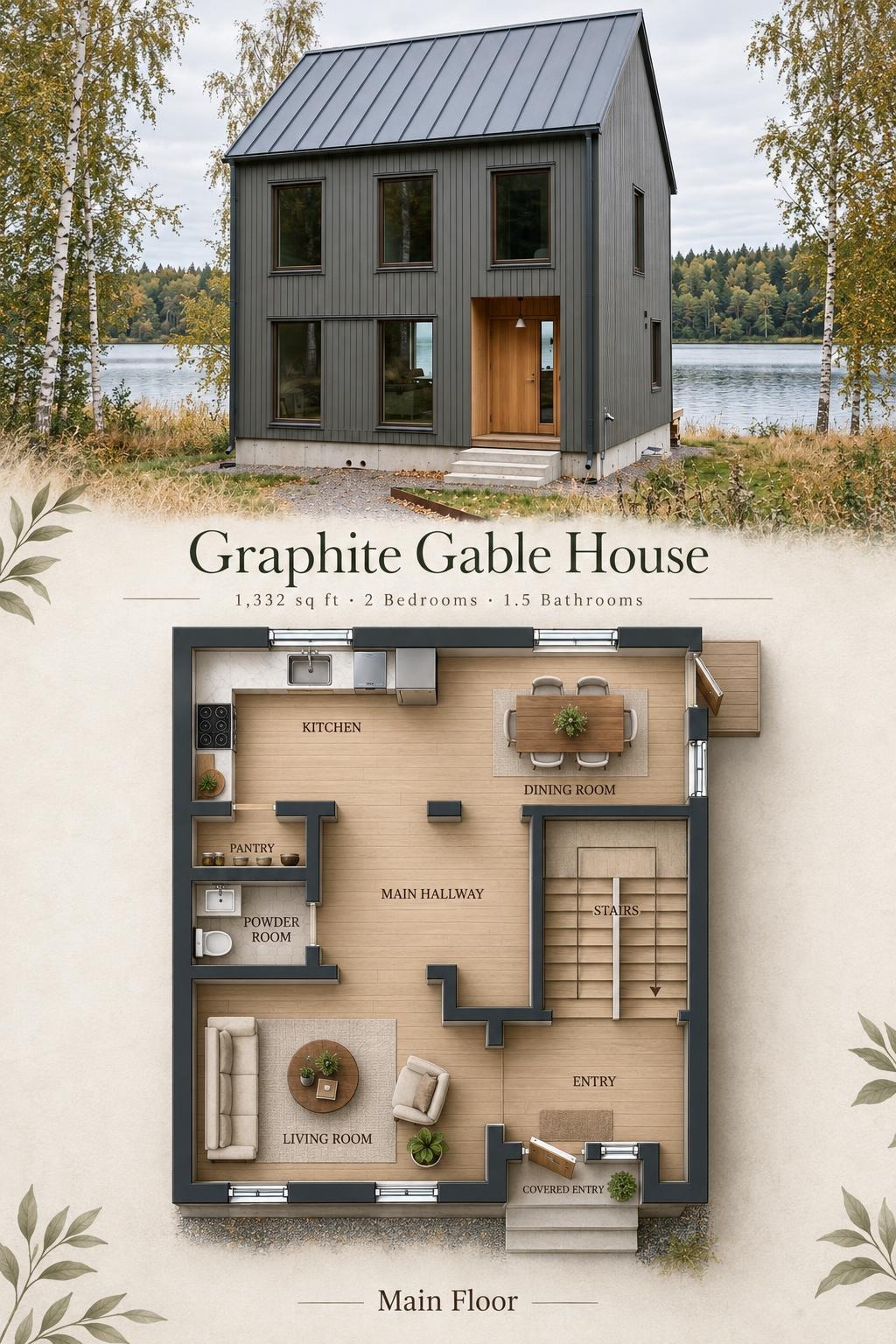 Graphite Gable House Floor Plan