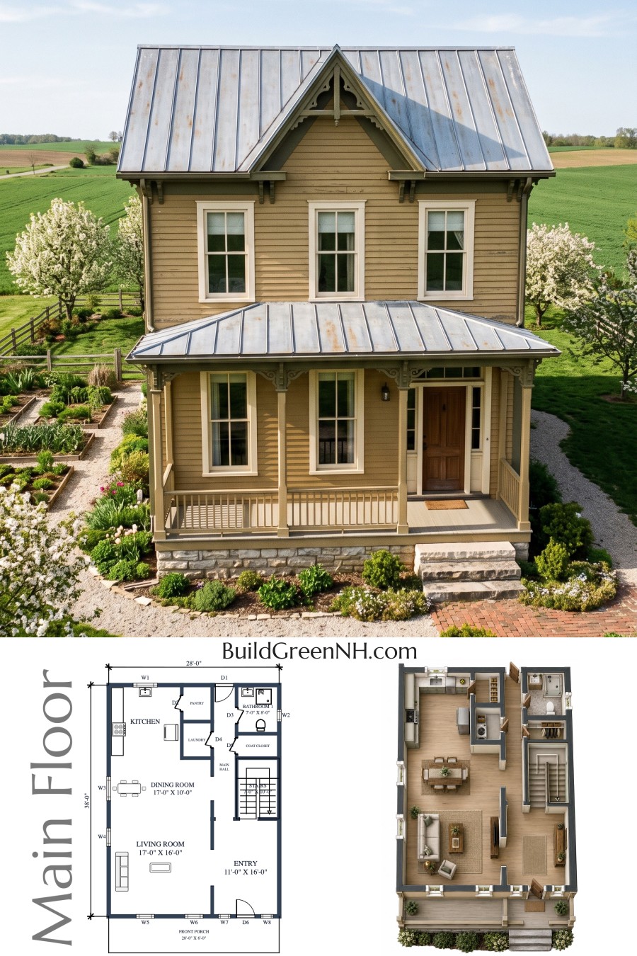Ochre Bracket Cottage Floor Plan