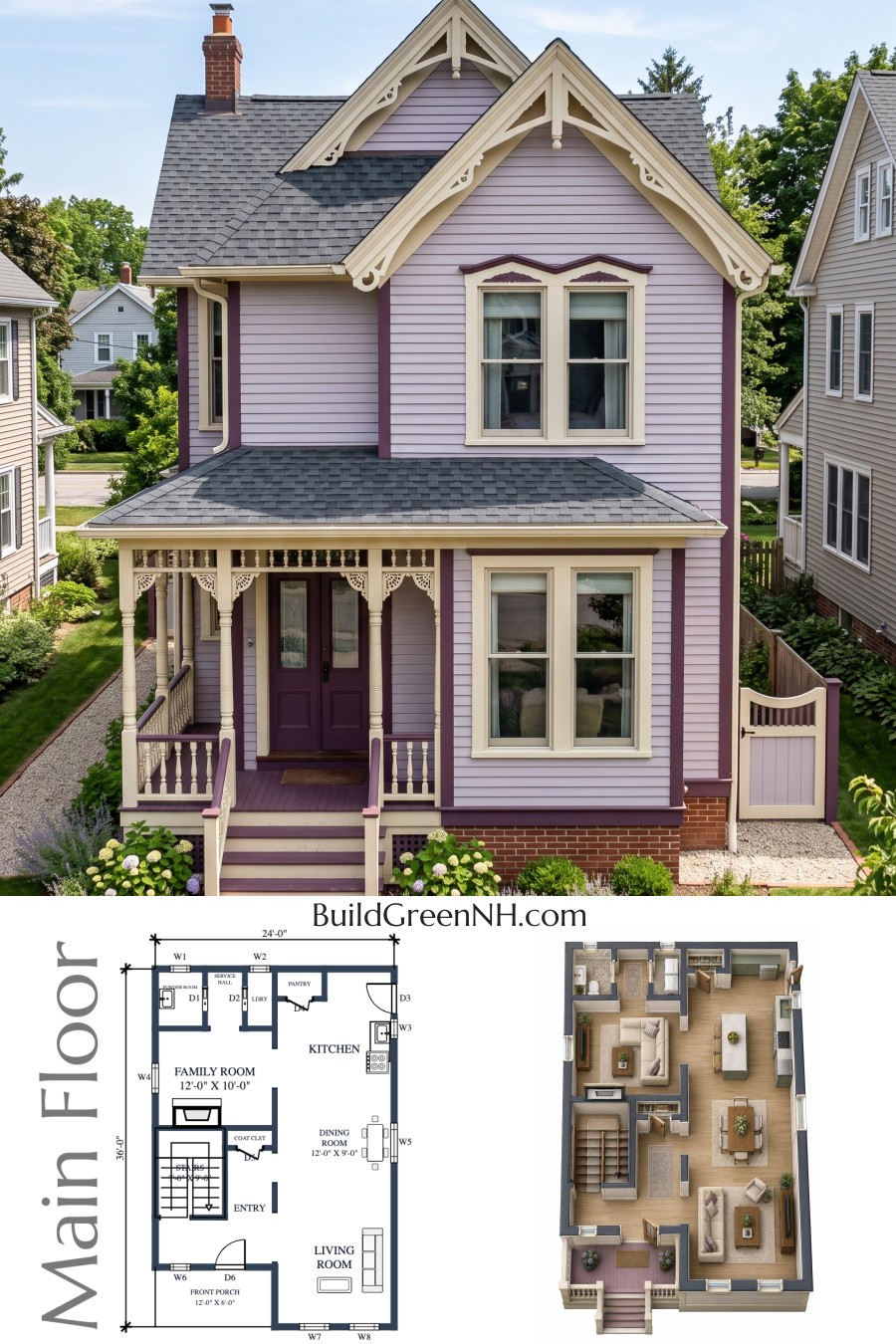 Lilac Lacework Cottage Floor Plan