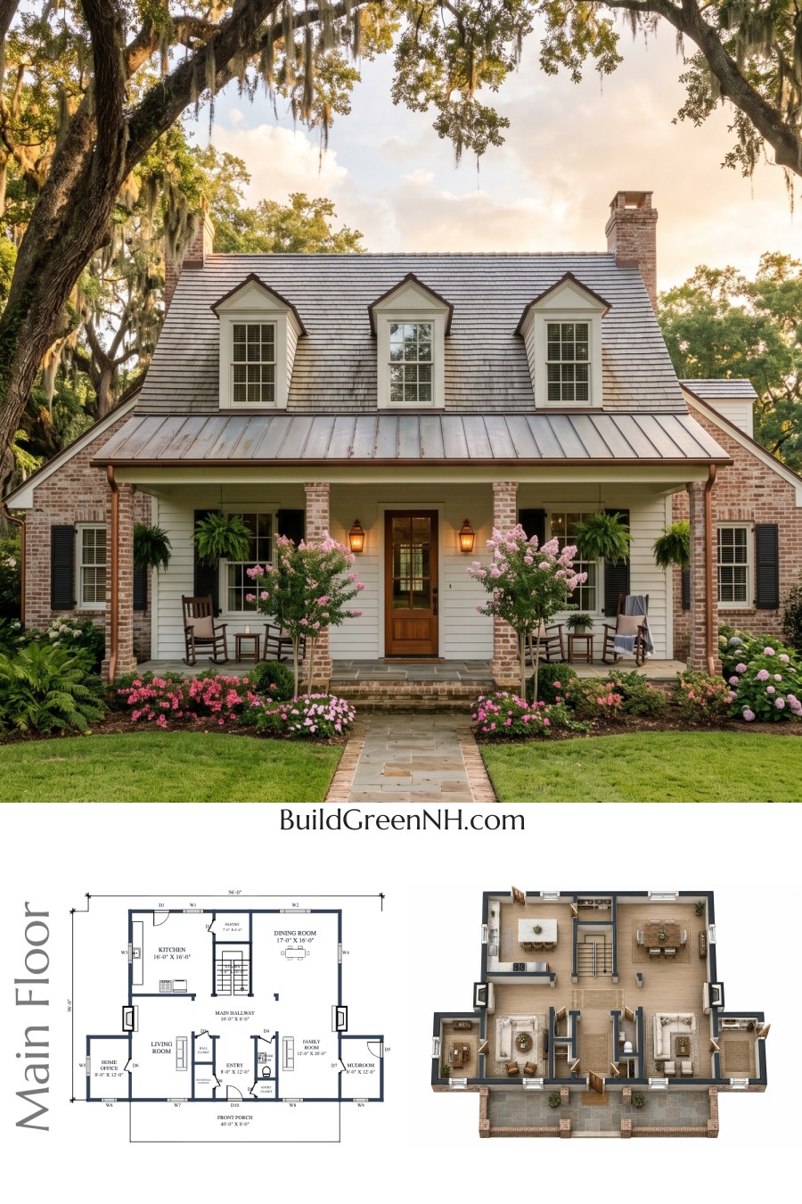 Magnolia Canopy Creole House Floor Plan