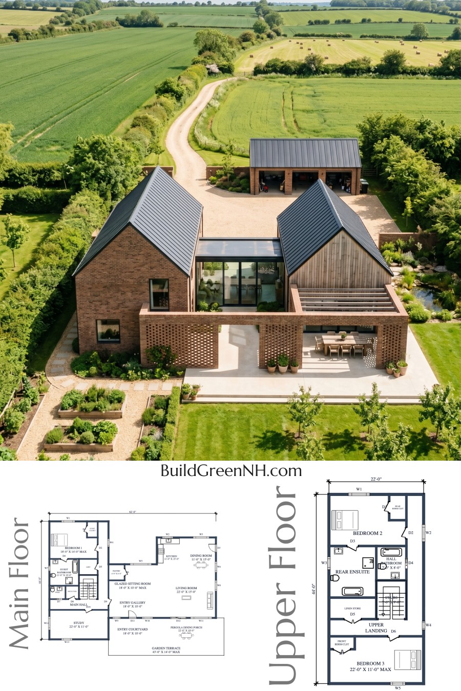 Hedgerow Gables Breezebrick Farmstead Floor Plan