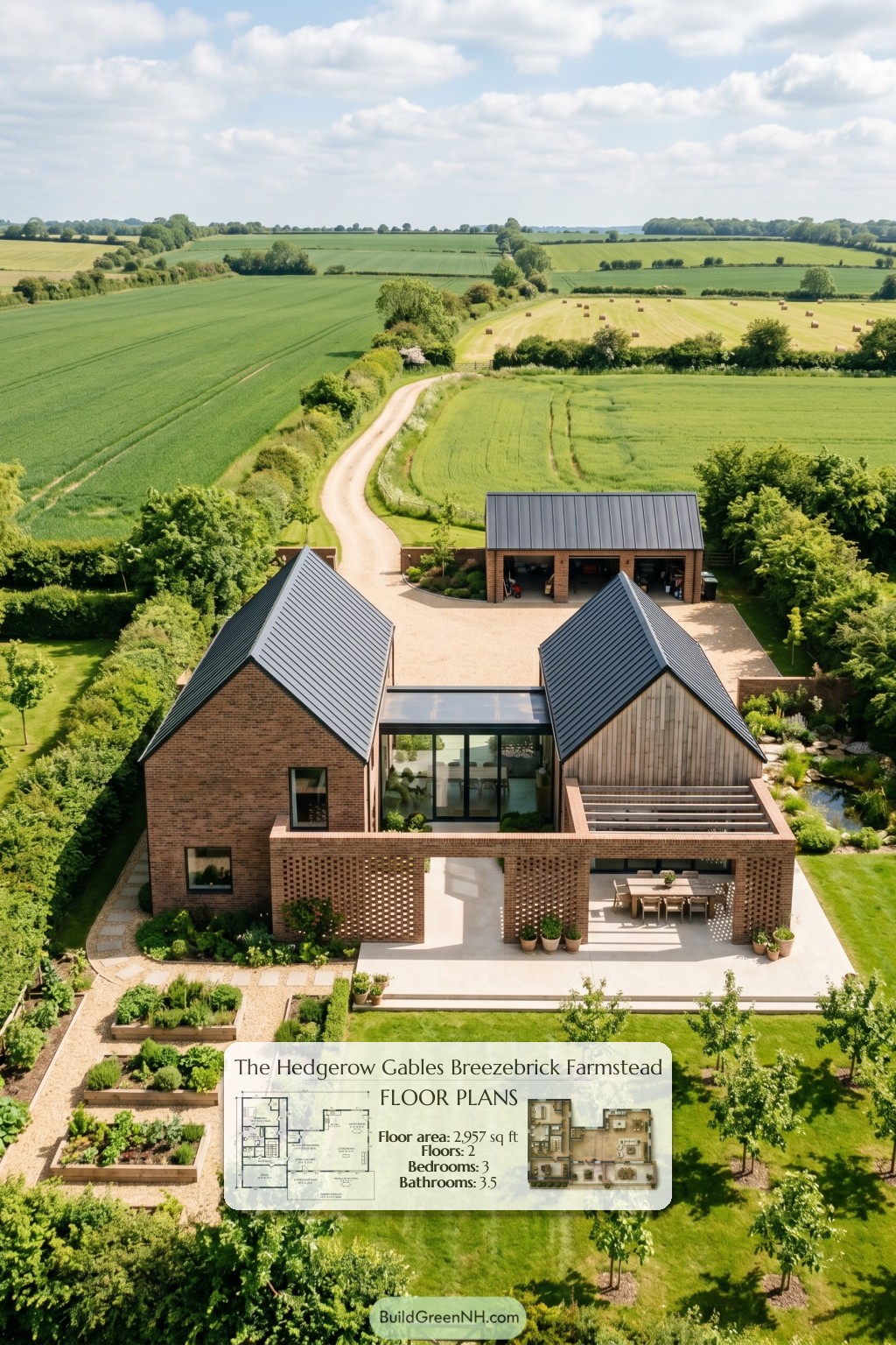 Hedgerow Gables Breezebrick Farmstead Floor Plan