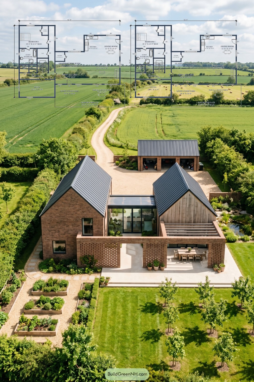 Hedgerow Gables Breezebrick Farmstead Floor Plan