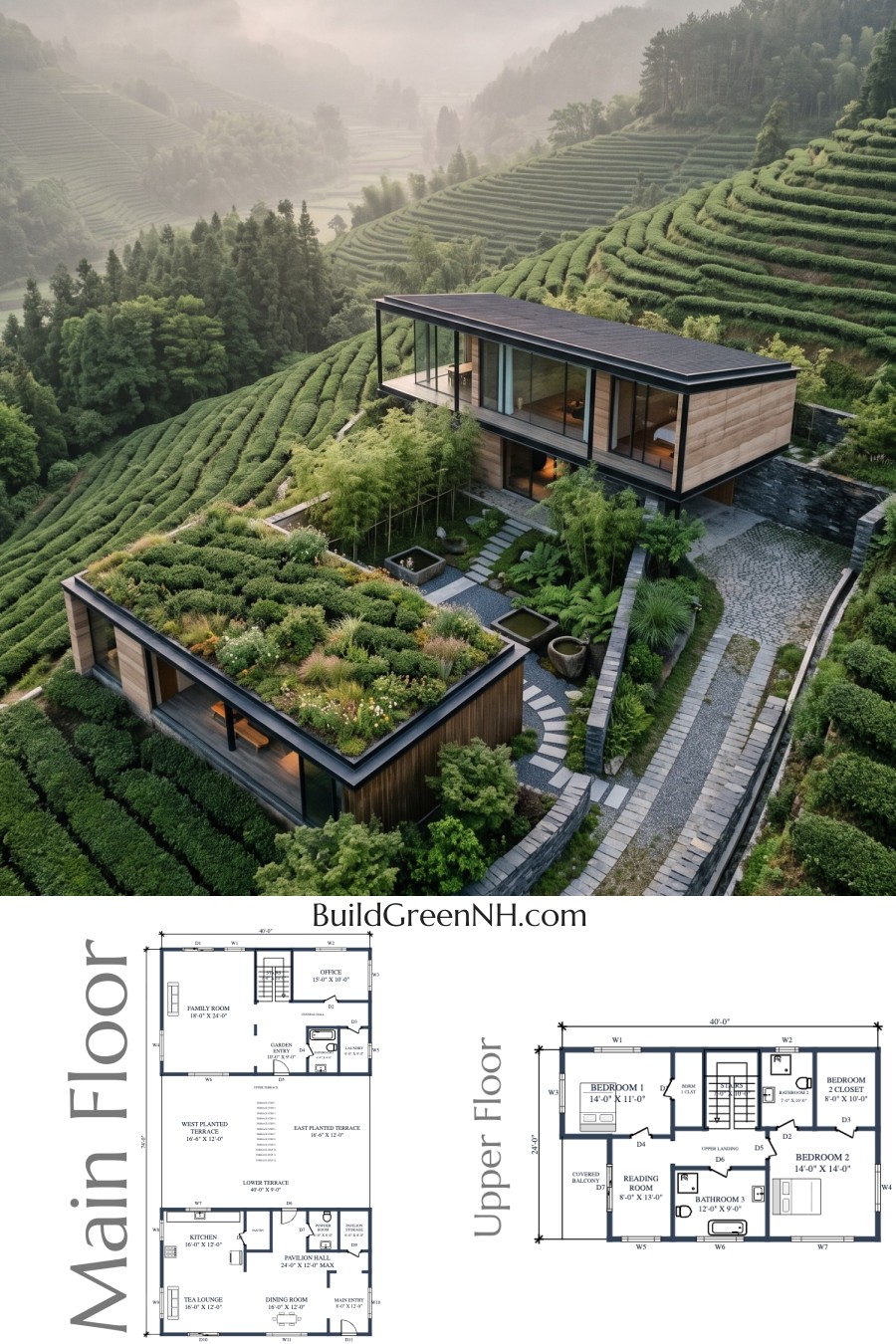 Tea Terrace Glass House Floor Plan