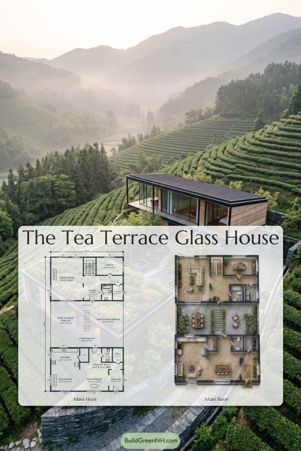Tea Terrace Glass House Floor Plan