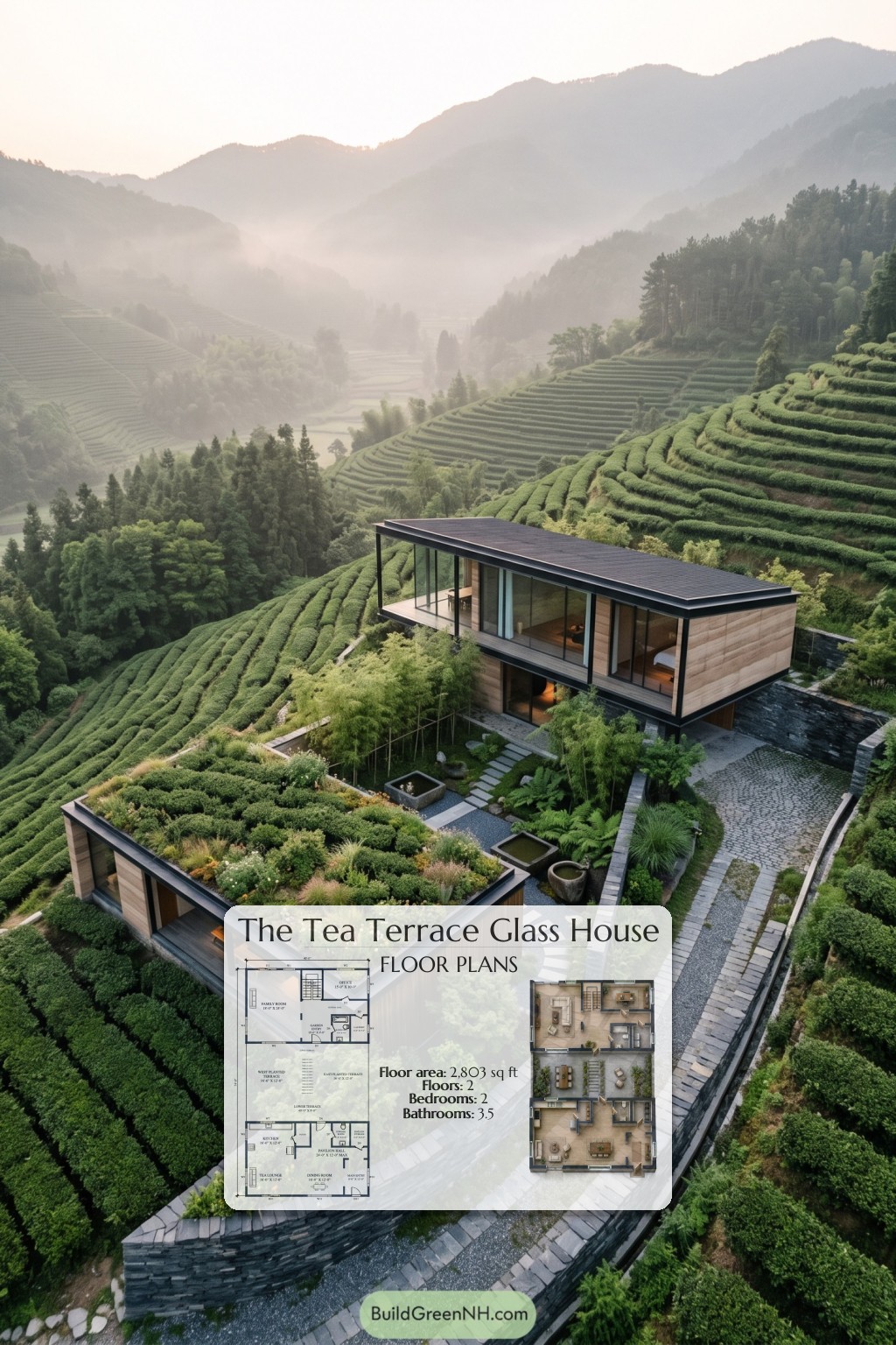 Tea Terrace Glass House Floor Plan