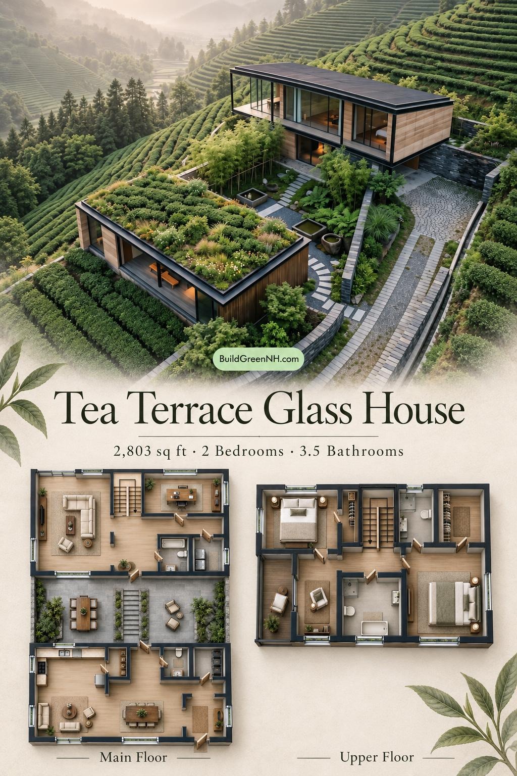 Tea Terrace Glass House Floor Plan