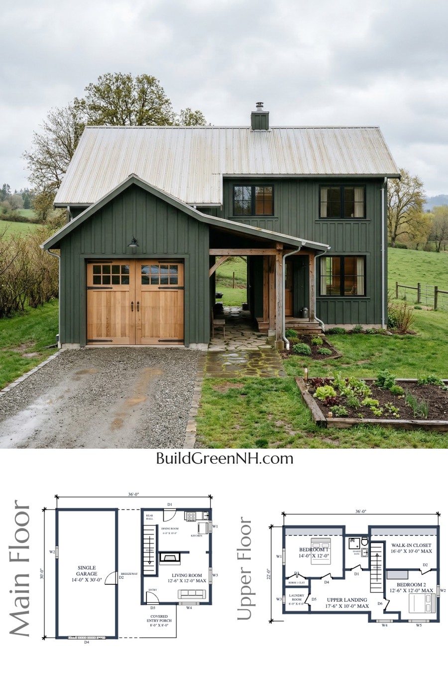 Meadow Gable Carriage Home Floor Plan