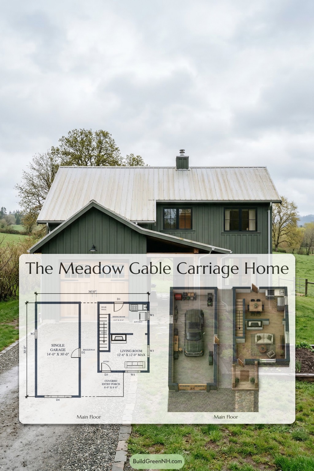 Meadow Gable Carriage Home Floor Plan